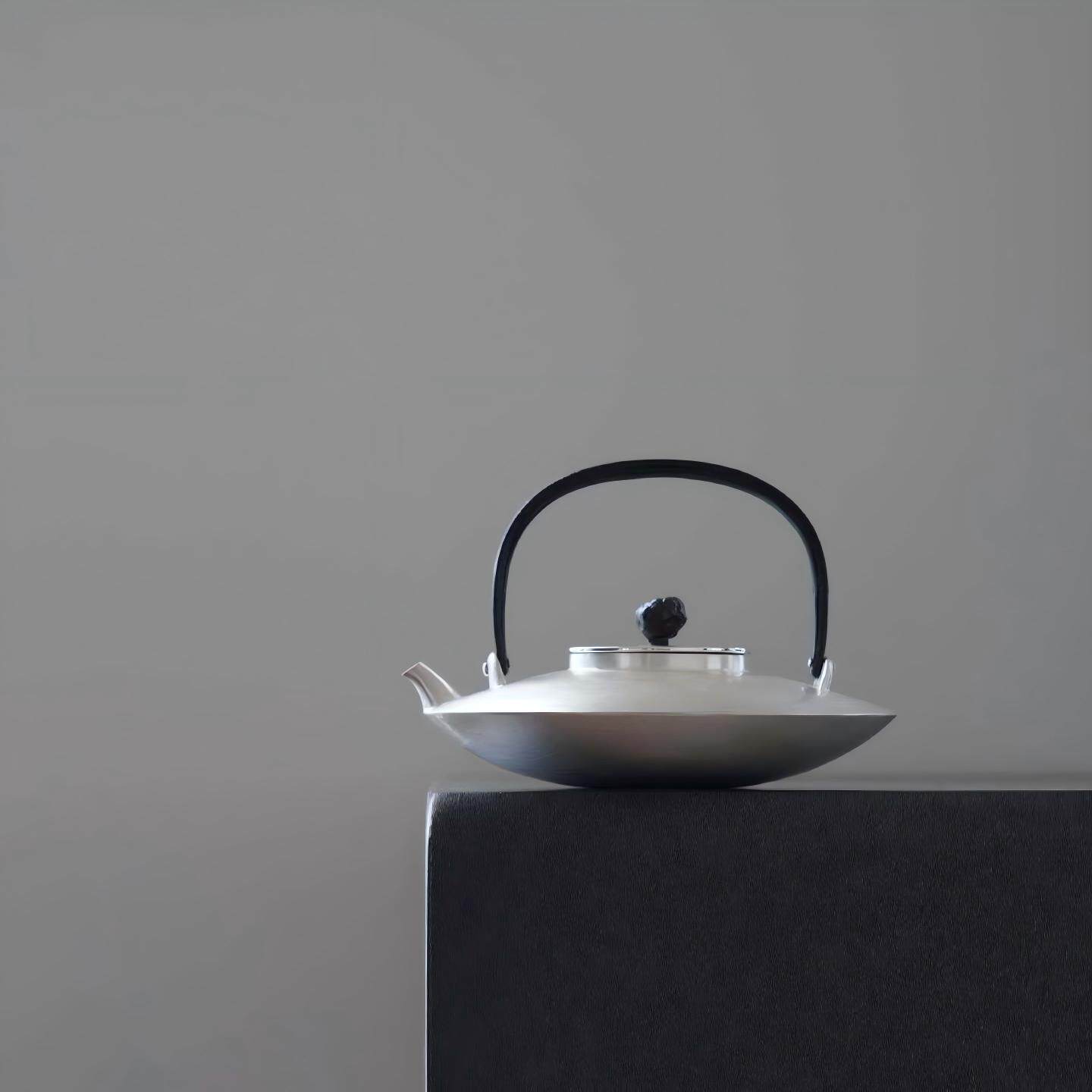 银壶纯银烧水壶足银999茶壶茶具