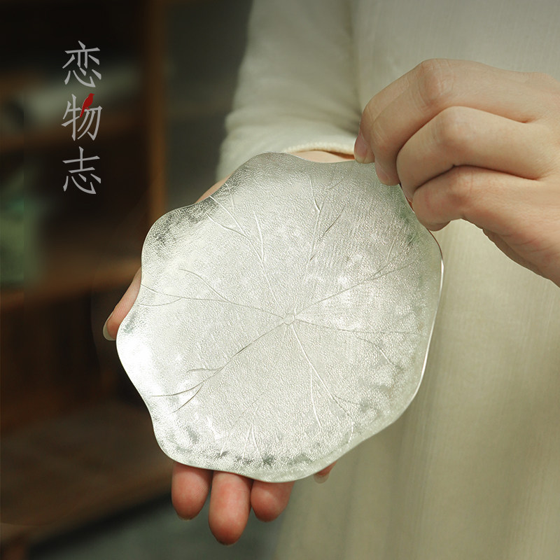 恋物志纯手工纯银复古壶承杯垫图片