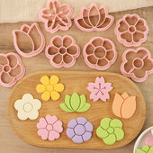 卡通花朵馒头模具一口馒头宝宝辅食花样面食切模翻糖烘焙饼干模具