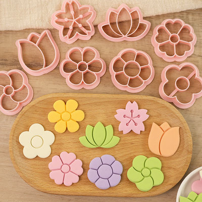 卡通花朵馒头冰皮月饼模具