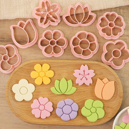 卡通花朵馒头冰皮月饼模具