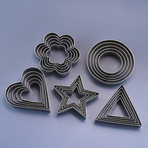 不锈钢几何梅花蔬菜水果饼干模具
