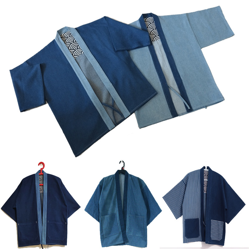 日式个性原创和服道袍男宽松和风羽织改良汉服情侣装休闲纯棉外套