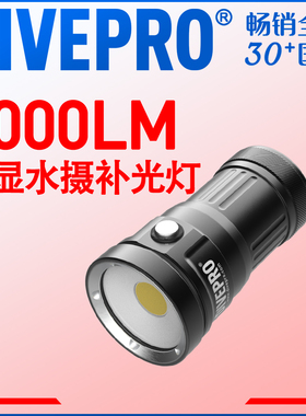 DIVEPRO Master 高显色CRI95专业水下补光手电筒潜水摄影补光灯