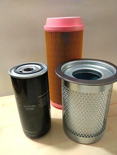 保德37KW螺杆空压机内置油气分离器芯油分 空滤 油滤三滤套装