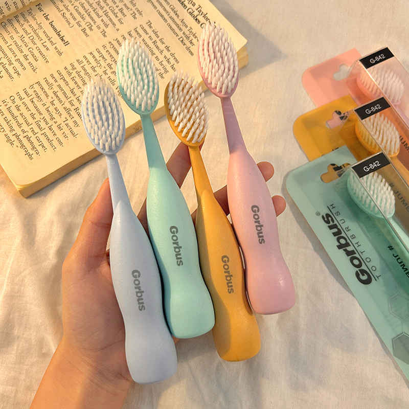 韩国高档高颜值情侣大头软毛牙刷