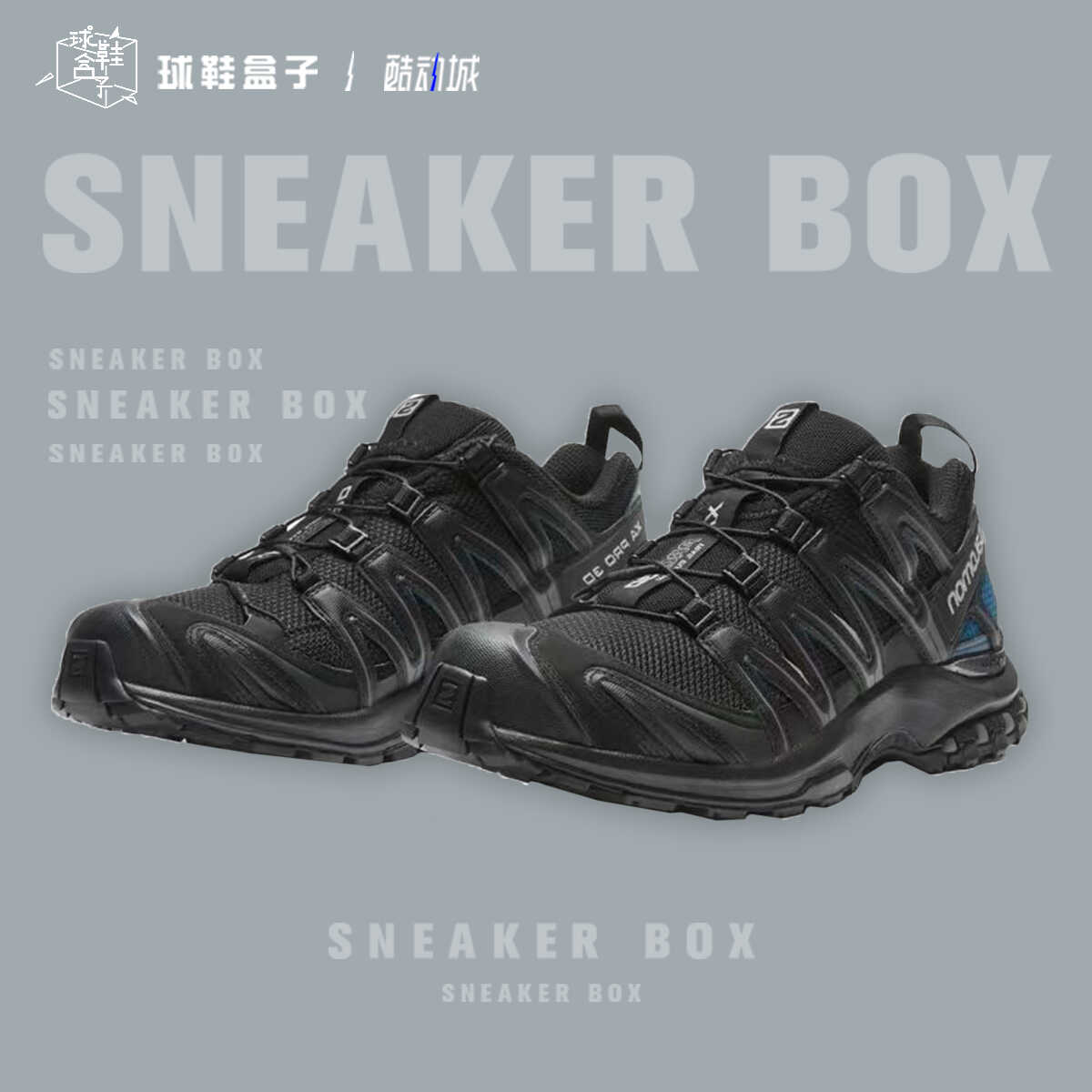 Salomon XA PRO 3D 黑蓝 减震防滑 男子 户外运动跑步鞋 475423 运动鞋new 跑步鞋 原图主图