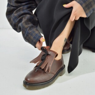 独立设计师品牌 意大利头层牛皮流苏 圆头皮鞋休闲鞋 低帮牛津鞋