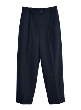 黄后2025 四季通穿独家显瘦版型亲肤西装裤九分直筒裤（10%羊毛）