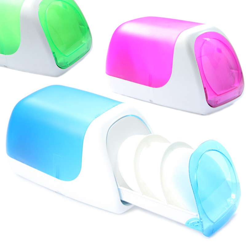 维杜卡蓝色光盘箱cd包dvd盒塑料火车头自动式60片收纳储存箱