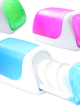 维杜卡蓝色光盘箱cd包dvd盒塑料火车头自动式60片收纳储存箱