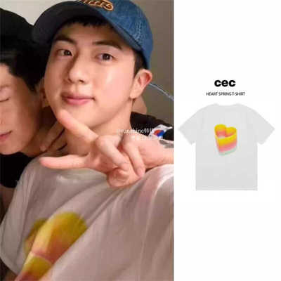 直邮正品立体爱心得能勇志短袖