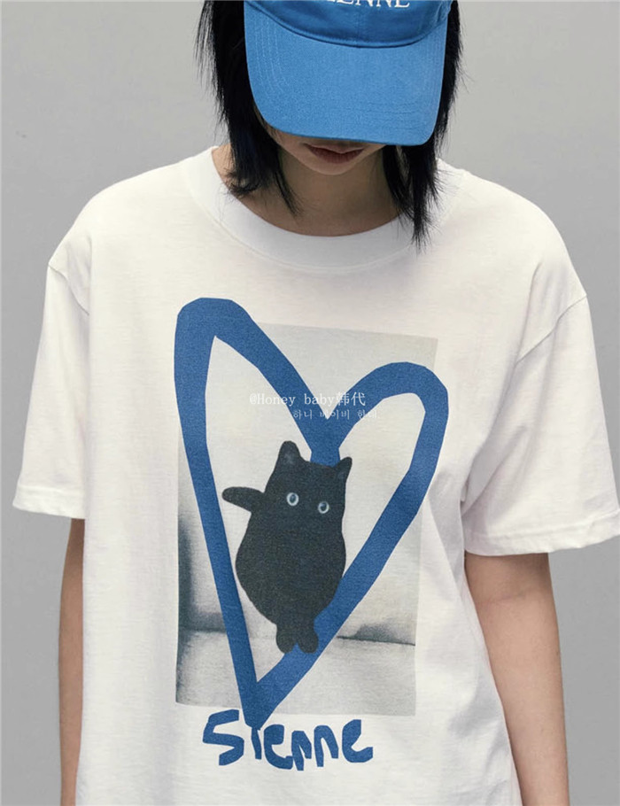 直邮正品LoveCatGraphicTop