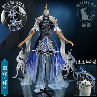 猫漫MOMENT王者荣耀cos服貂蝉馥梦繁花cosplay穆夏艺术联动皮肤