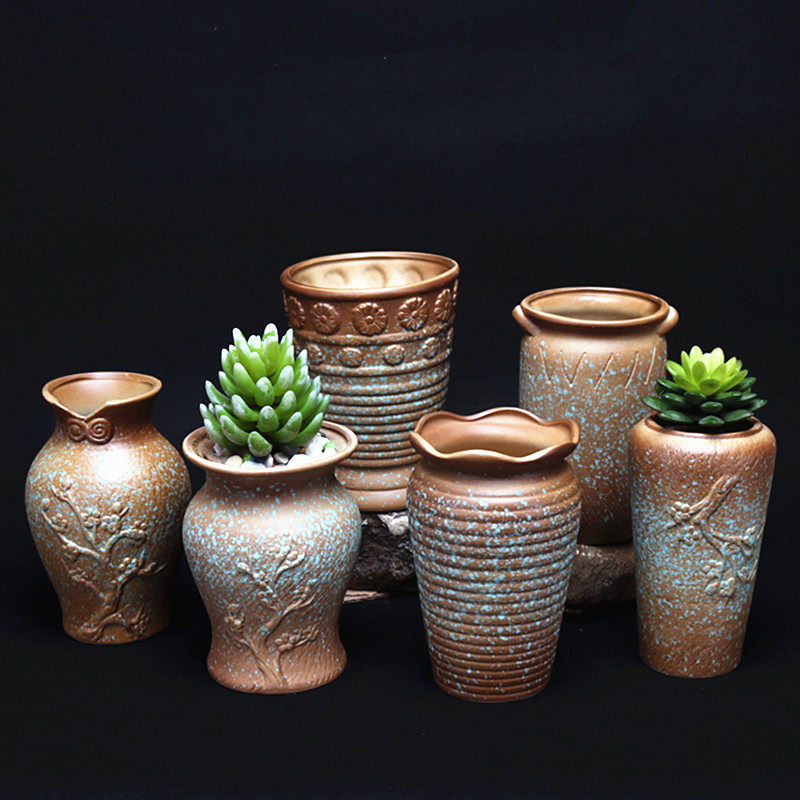 多肉花盆简约陶瓷花盆花瓶