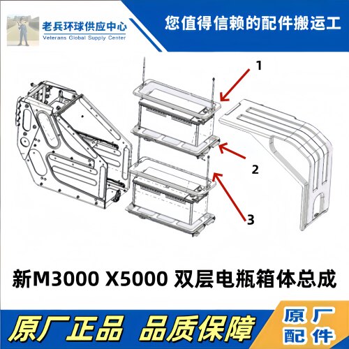 德龙M3000双层电瓶箱体