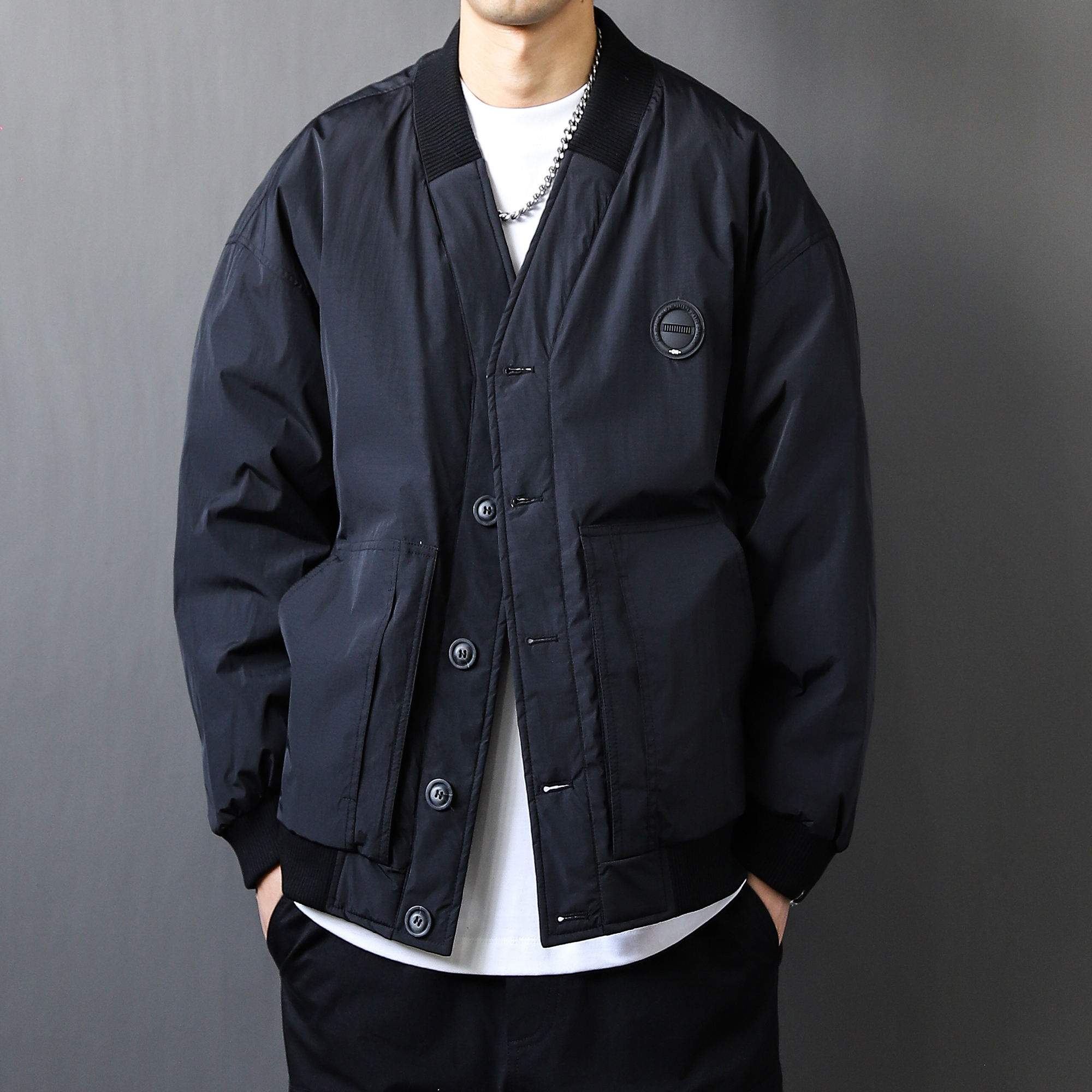 90白鸭绒羽绒服日系复古纯色