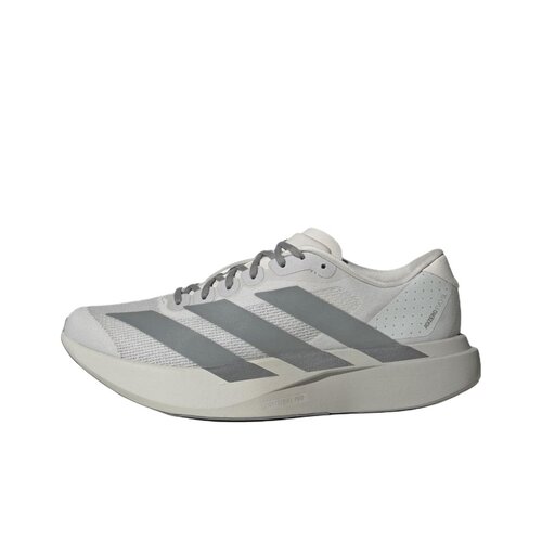 阿迪达斯Adizero Evo SL舒适贴合缓震增高跑步鞋男款浅灰KI7351