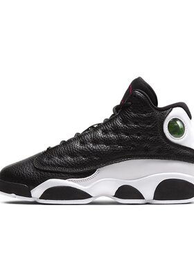 JordanAir Jordan13 Reverse熊猫舒适运动中帮篮球鞋黑色男女同款