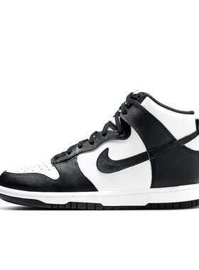 Nike Dunk皮革LOW高帮板鞋女款黑白熊猫