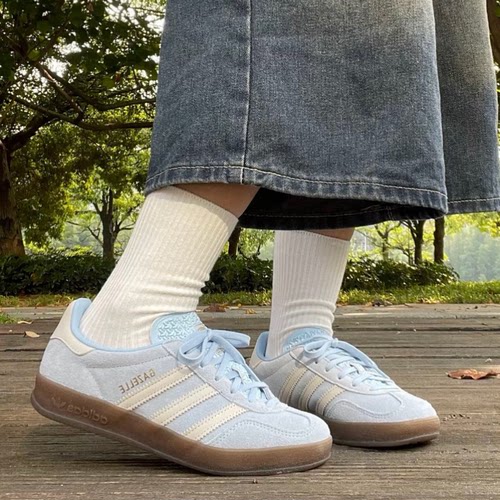 adidas originals GAZELLE系列多巴胺配色舒适时尚低帮百搭休闲鞋