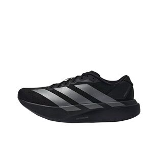 adidas Adizero Evo SL耐磨低帮长跑通勤跑步鞋男款黑色 JR4888