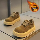 冬季 运动厚底增高大头德比鞋 加绒棉鞋 翻毛皮鞋 英伦风复古男士 男鞋