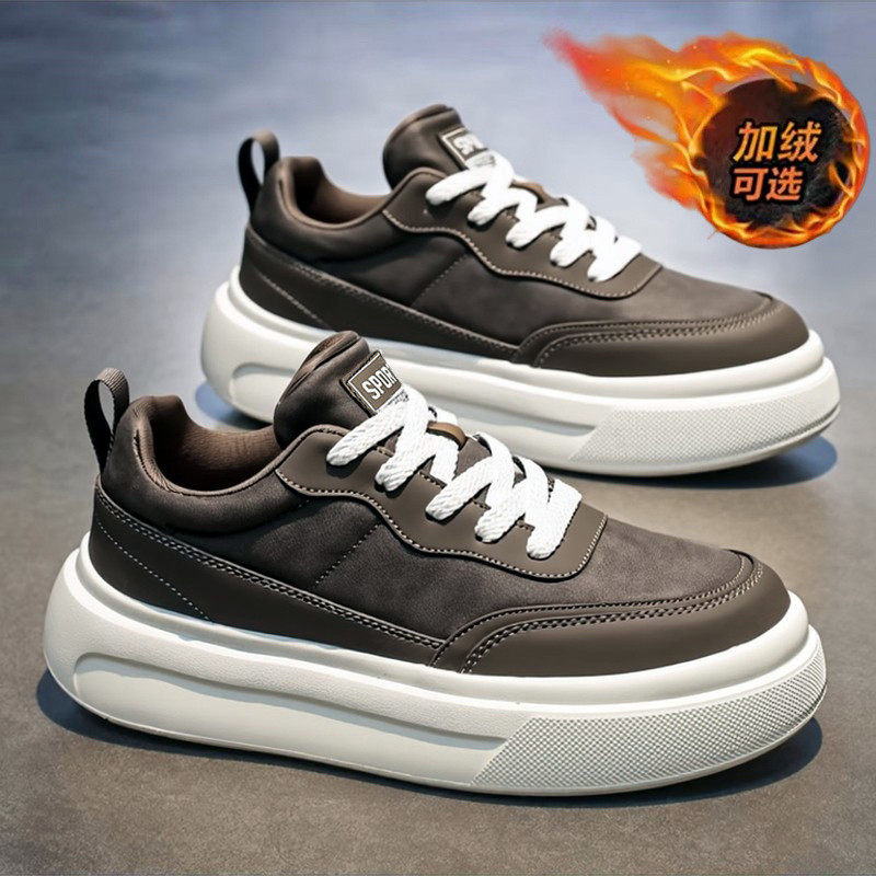 男鞋冬季加绒二棉鞋复古韩版潮流百搭休闲板鞋春季厚底增高运动鞋,流行男鞋,单鞋,淘宝优惠券,粉丝福利购,淘宝优惠卷