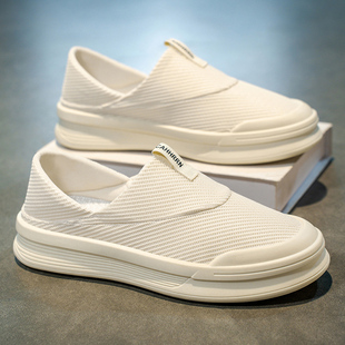 一脚蹬软底防滑运动老北京布鞋 帆布鞋 男士 透气百搭休闲板鞋 男夏季