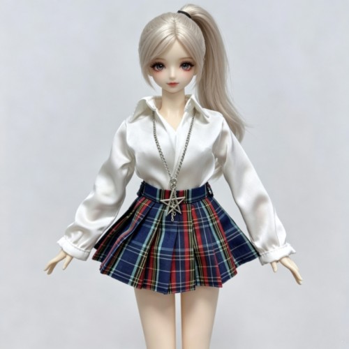 bjd娃衣4分学院风jk裙玩偶衣服