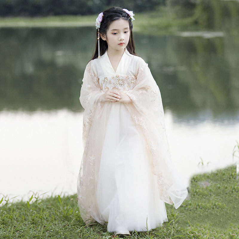 女童超仙汉服2025新款春秋儿童中国风唐装襦裙小女孩仙气古风
