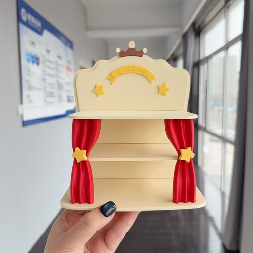 微缩舞台场景展示架收纳架娃娃屋玩具收纳架食玩场景展示架