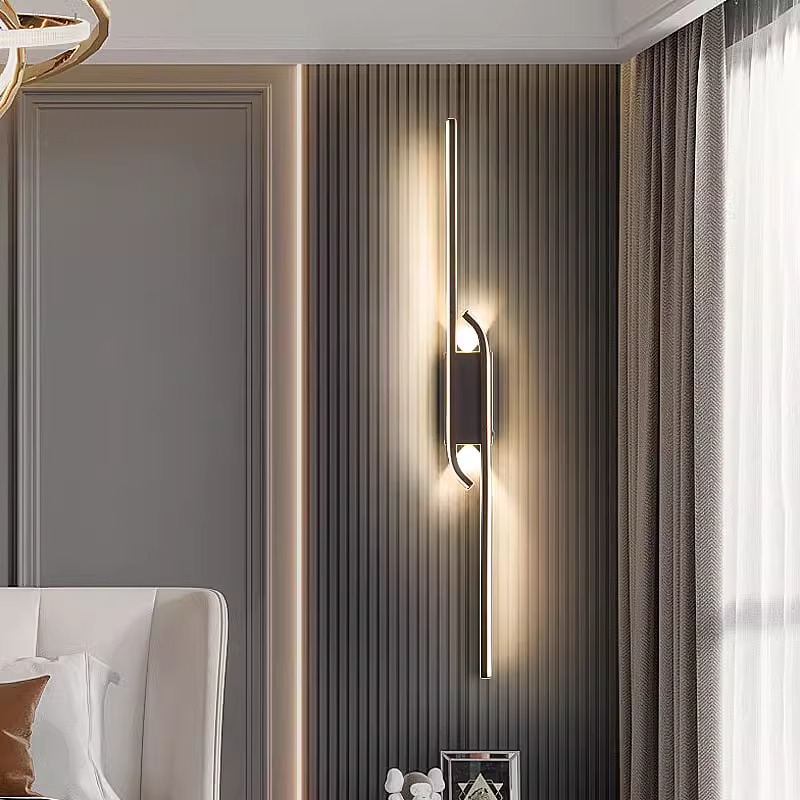 客厅格栅灯2025新款壁灯卧室床头灯背景墙壁长条楼梯轻奢房间灯具