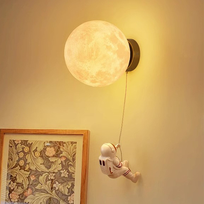 月球壁灯卧室宇航员床头灯