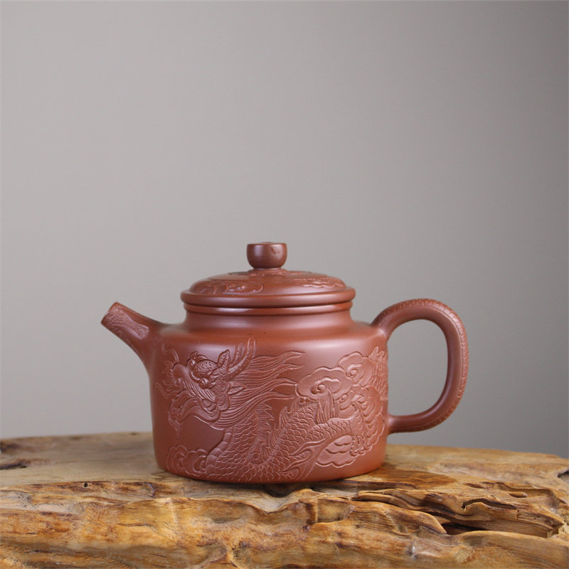 钦州坭兴陶-上官清吉/黎昌权双名师高端茶壶 容量220ml手工泡茶壶