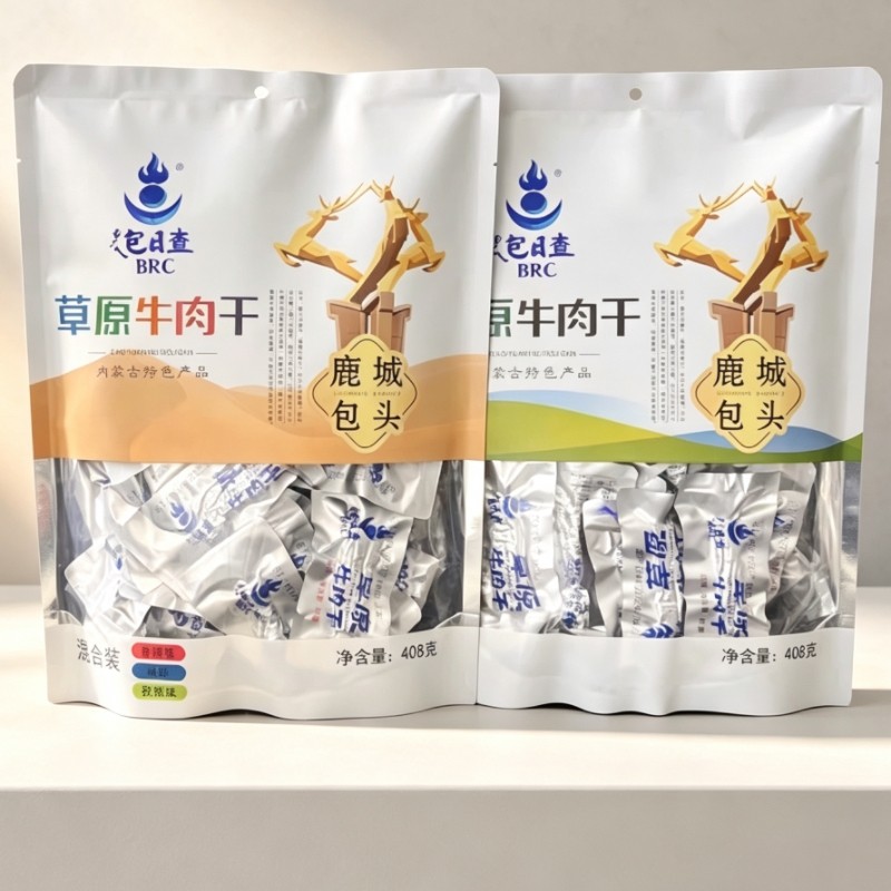 包日查草原牛肉干内蒙古特产原味袋装408g休闲零食
