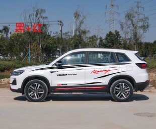 贴画 拉花彩条贴纸专用腰线改装 适用于长安CS75车贴车身装 饰个性