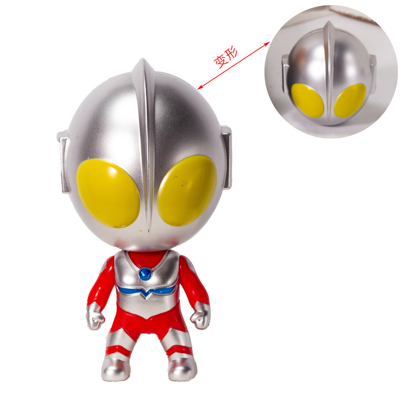 大头奥特曼钢铁飞龙恐龙怪兽男孩儿童节烘焙生日蛋糕装饰摆件插件