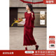 新年战袍正式 XWI欣未红色本命年毛衣套装 女2025年秋季 场合两件套