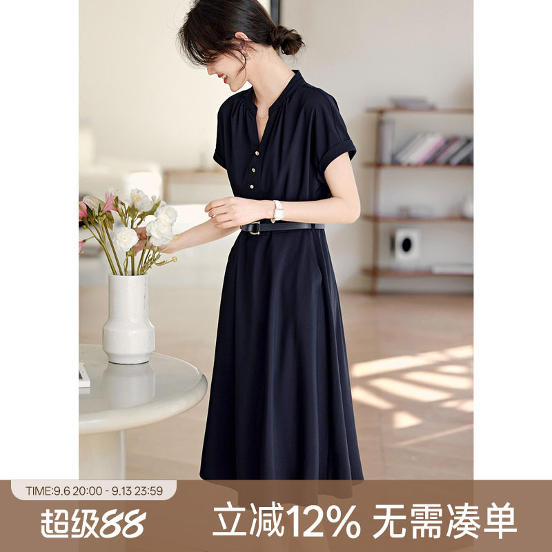 XWI/欣未插肩袖设计连衣裙女图片
