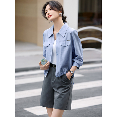 XWI/欣未轻薄防晒衬衫外套女夏