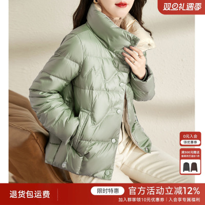 轻薄短款白鸭绒面包服XWI