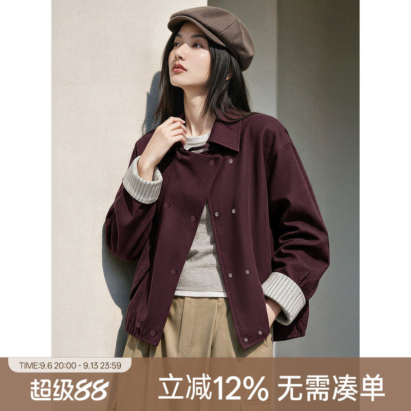 XWI欣未都市风衣外套女2026年秋图片
