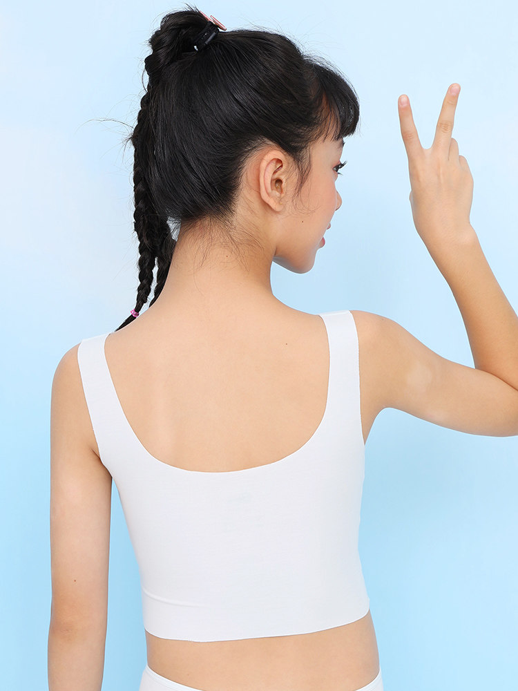 BAILING BAILI 여아 초박형 발달 속옷 모달 얇은 성장 조끼 초등학생을위한 아동용 브래지어