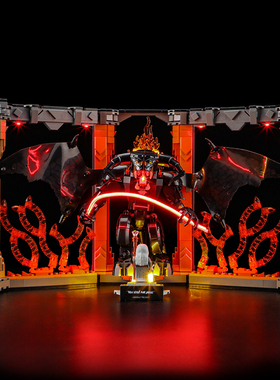 YEABRICKS适用乐高10367指环王甘道夫大战炎魔立体书LED积木灯饰