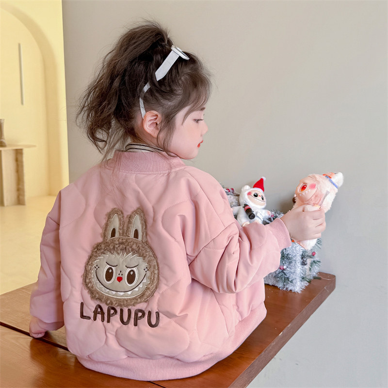 女童加绒外套秋冬2025新款儿童冬装夹棉薄棉女宝宝初冬季卜卜加棉,童装/婴儿装/亲子装,普通外套,淘宝优惠券,粉丝福利购,淘宝优惠卷