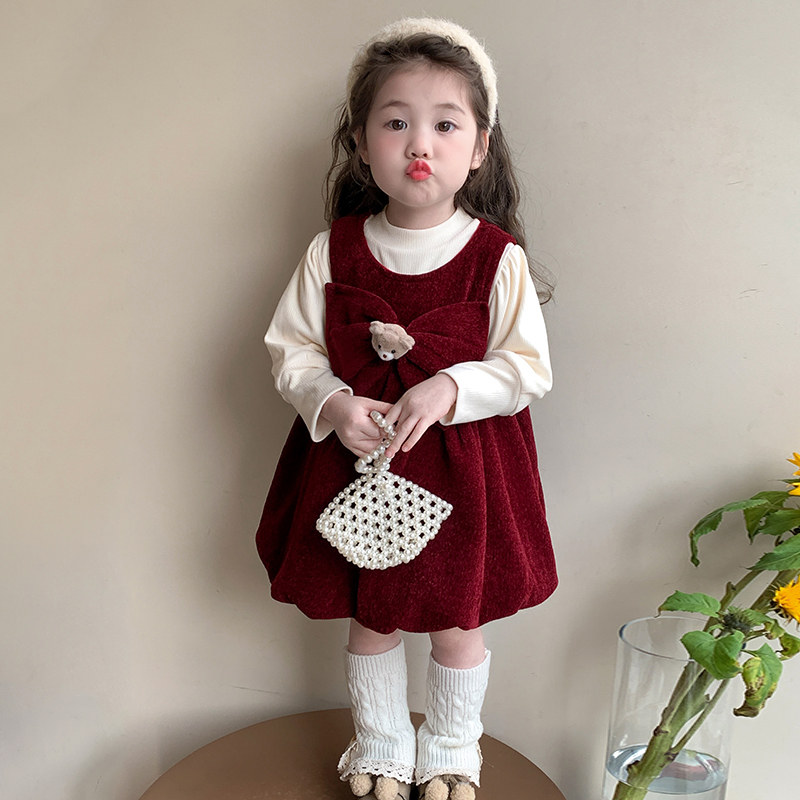 女童连衣裙秋冬装2025新款洋气儿童加绒公主裙宝宝周岁礼服拜年服,童装/婴儿装/亲子装,连衣裙,淘宝优惠券,粉丝福利购,淘宝优惠卷