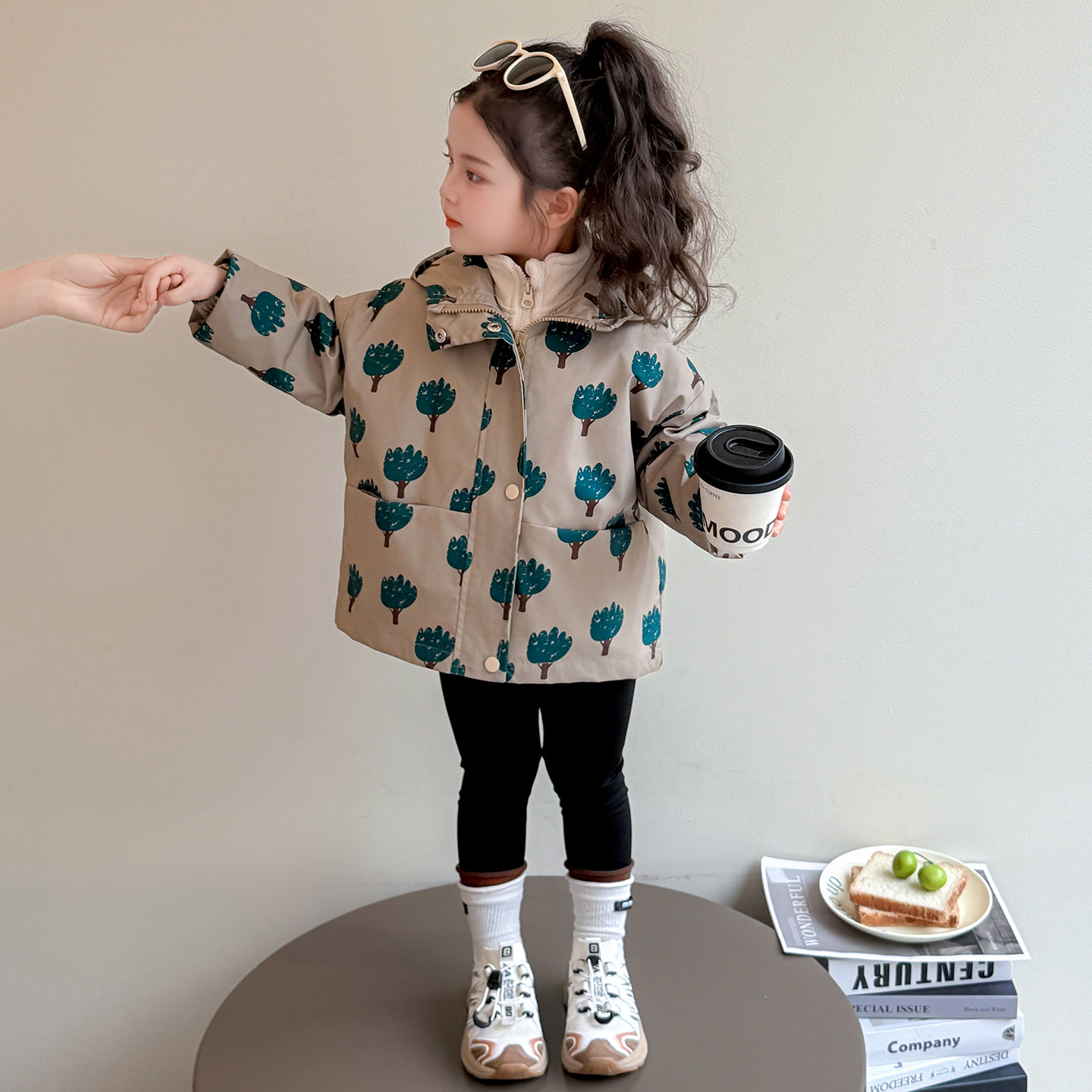 女童外套春秋款2025新款洋气儿童冲锋衣韩版时髦春装女宝宝夹克衫,童装/婴儿装/亲子装,普通外套,淘宝优惠券,粉丝福利购,淘宝优惠卷
