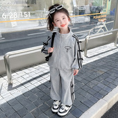 春装 女童早春拉条套装 儿童洋气时髦运动宝宝初春季 2026新款 春秋款
