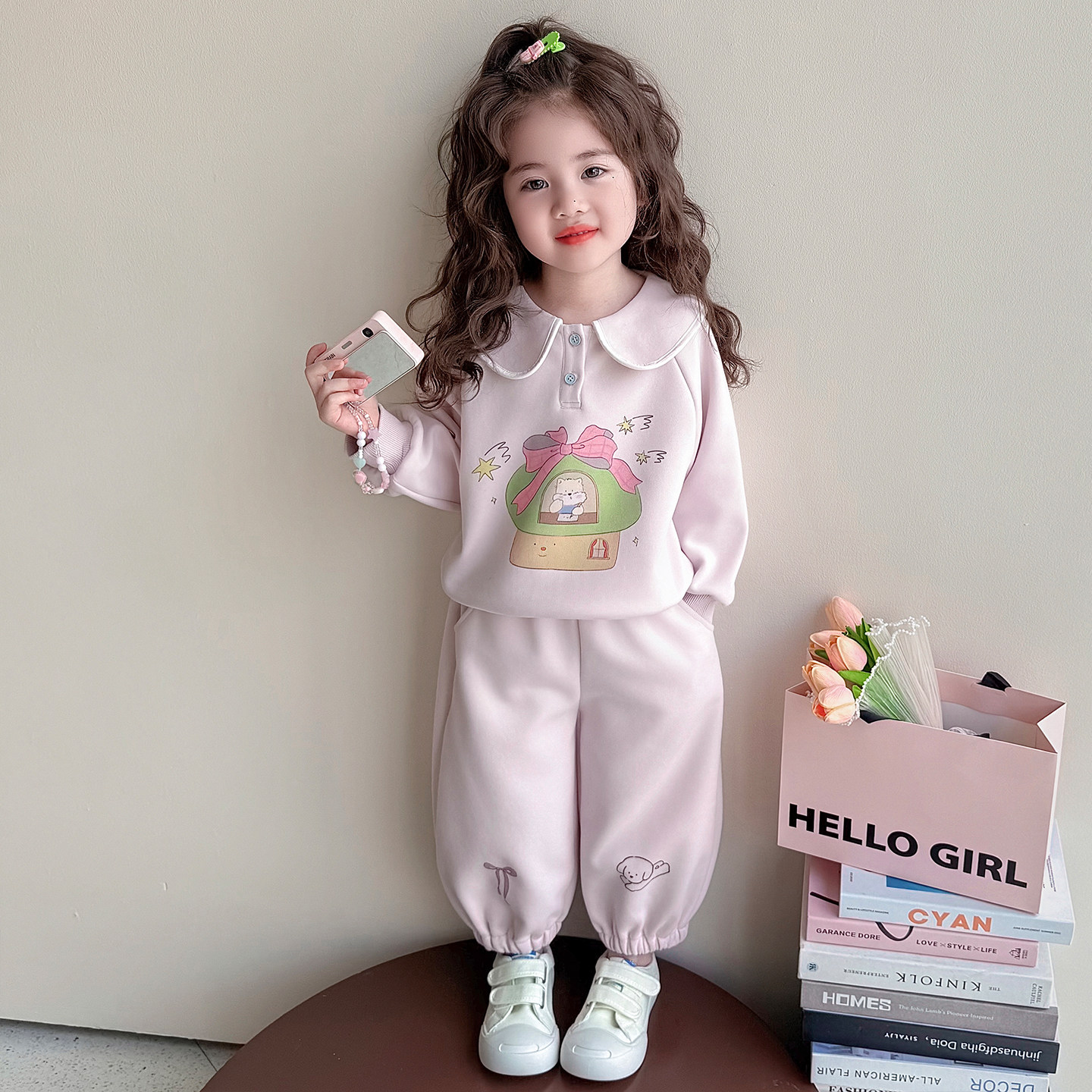 女童春秋款运动套装2026新款洋气时髦儿童女宝宝春季春装开春卫衣,童装/婴儿装/亲子装,套装,淘宝优惠券,粉丝福利购,淘宝优惠卷